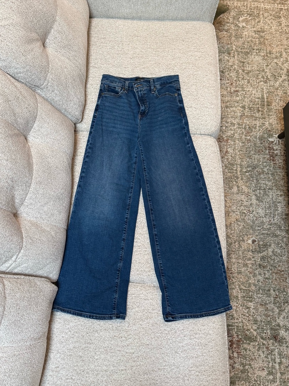 Banana Republic Women’s Wide Leg Jeans - Dark Blue